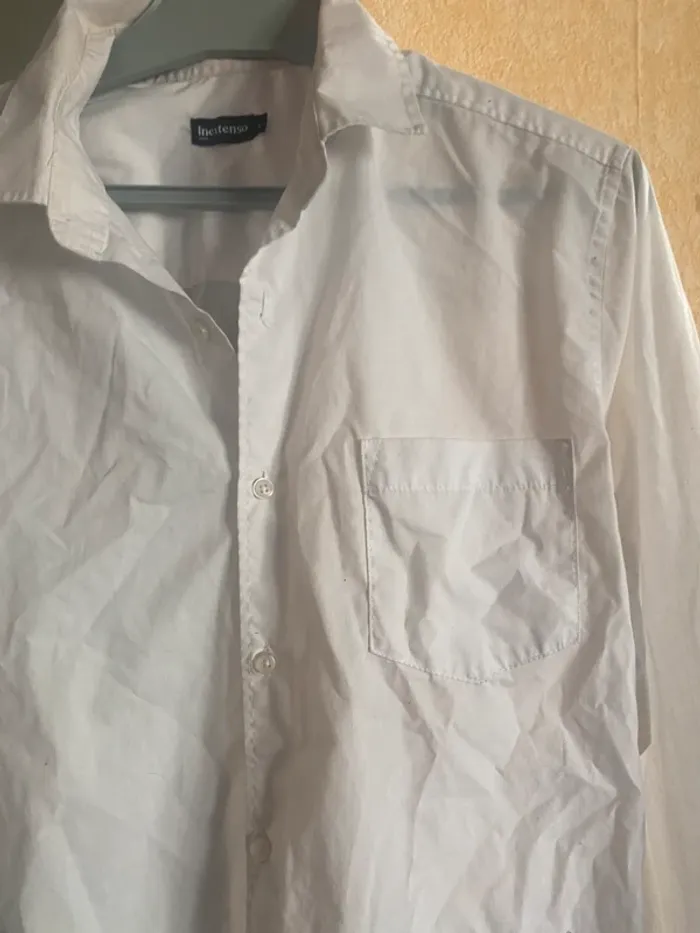 Chemise blanche homme – Taille L – In Extenso 👔 Élégance et simplicité - photo numéro 2