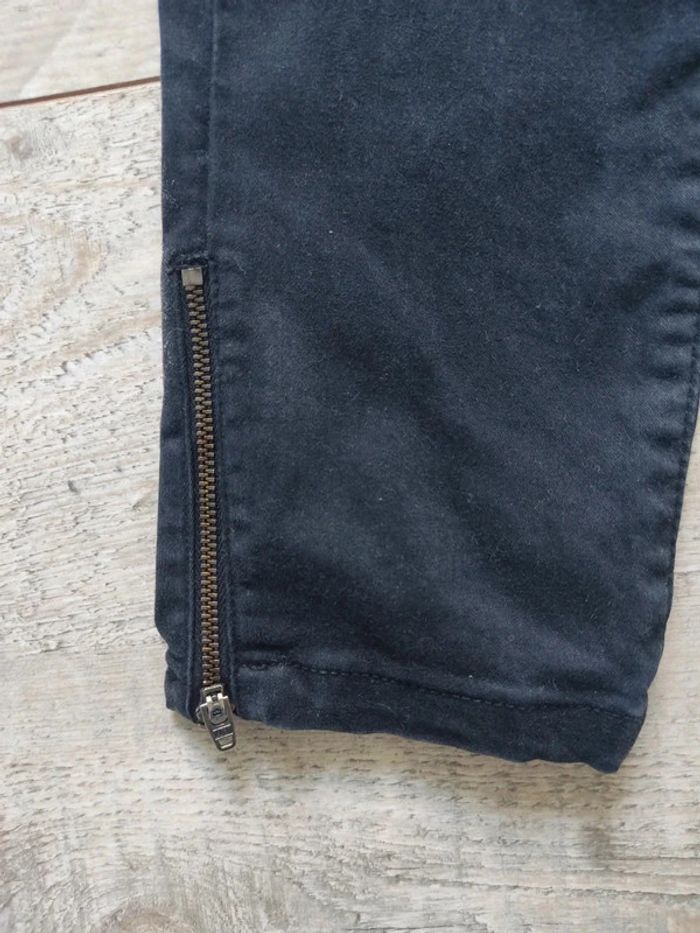 Jeans skinny stretch noir chevilles zippées taille 38 Naf Naf - photo numéro 5