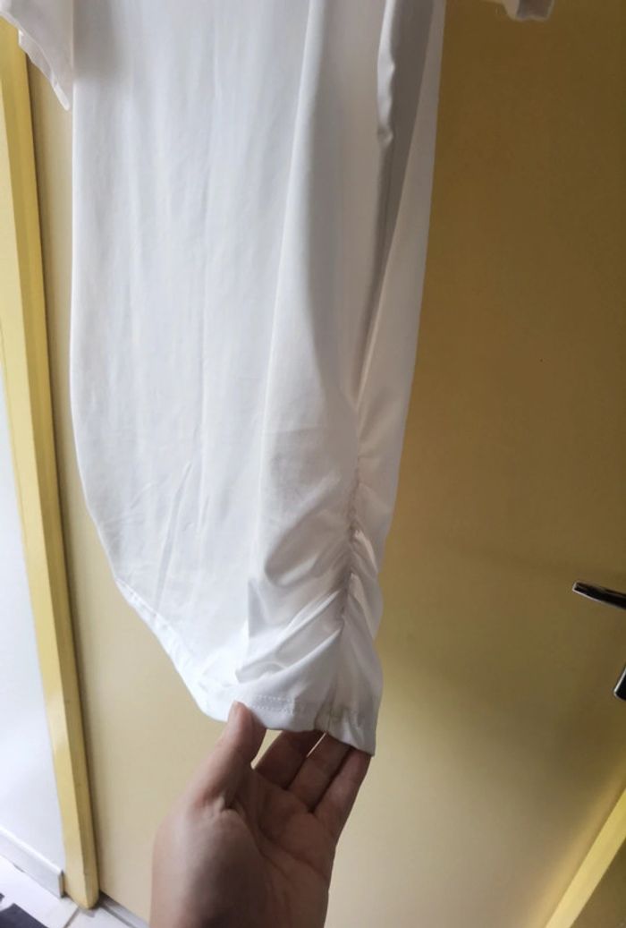 T-shirt long blanc - photo numéro 5