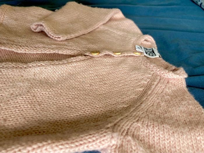 Gilet laine et alpaga rose 6mois Bonton - photo numéro 2