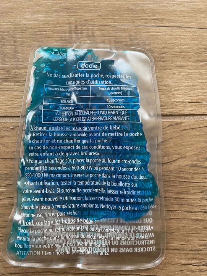 Bouillotte gel spécial bébé - photo numéro 4