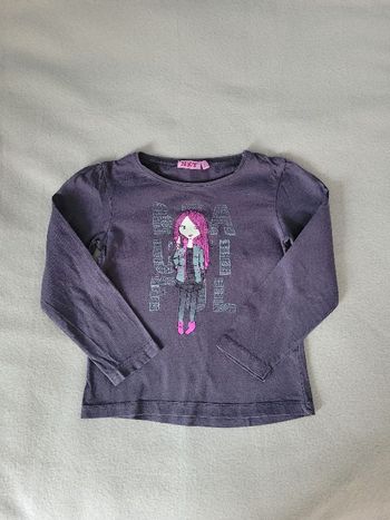 t-shirt manches longues 8 ans 128 cm NKY