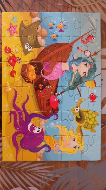 Lot puzzles fée sirène