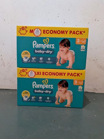 272 couches pampers baby dry taille 3