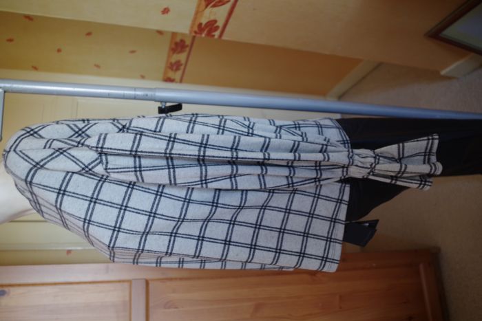 Mango - Pull-over  à carreaux gris T M - photo numéro 4