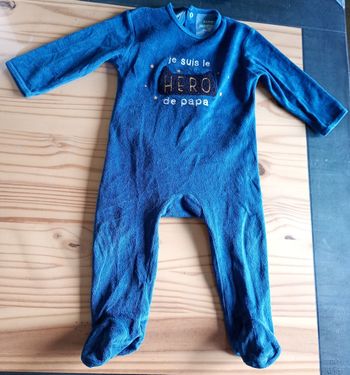Pyjama velours bébé