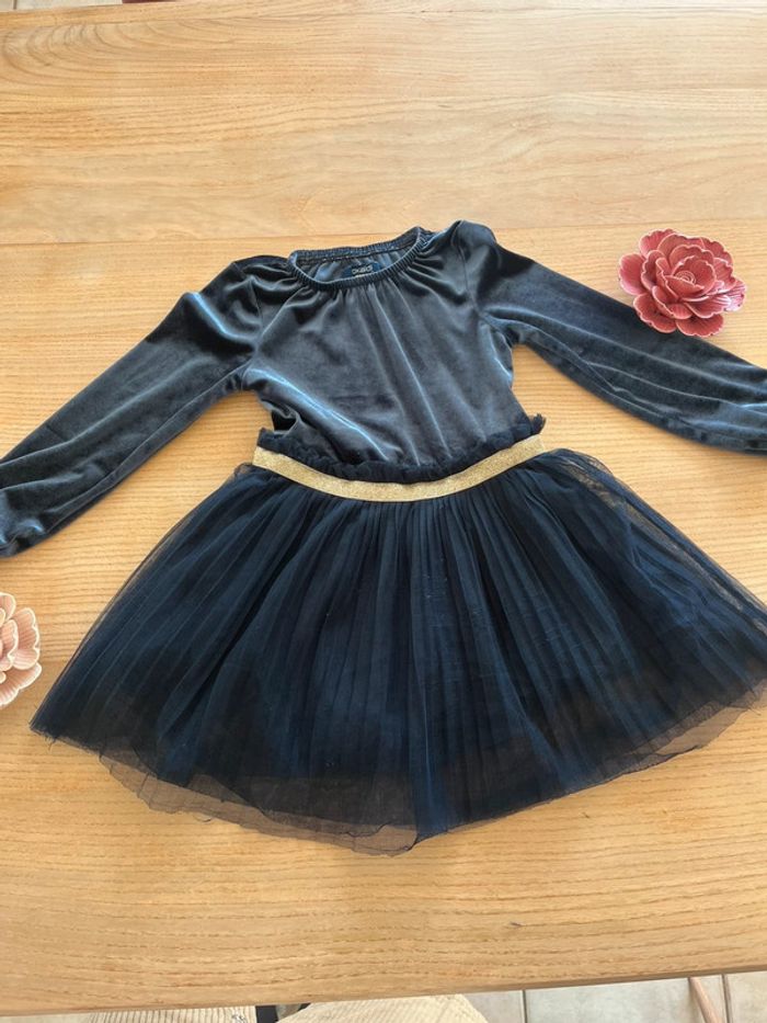 Robe de fête bleu marine Okaïdi 3 ans