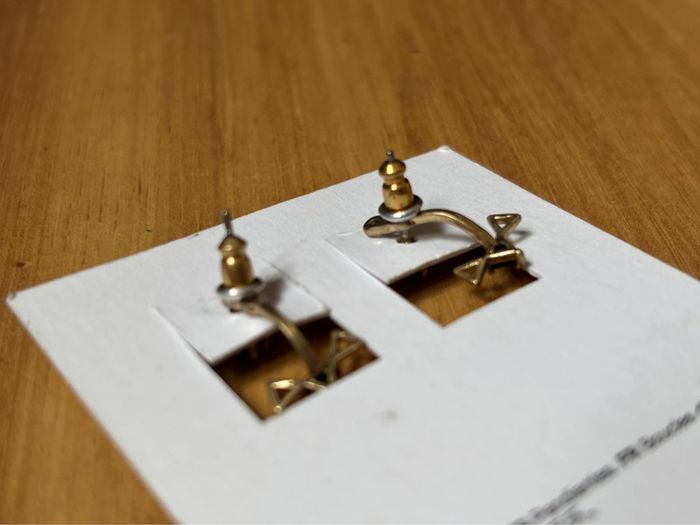 Neuf boucles d’oreilles doré et pierres noires / & Other Stories - photo numéro 5
