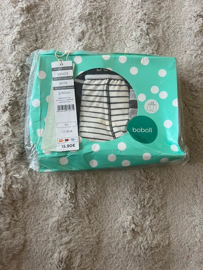 Lot de 3 caleçons taille 2 ans