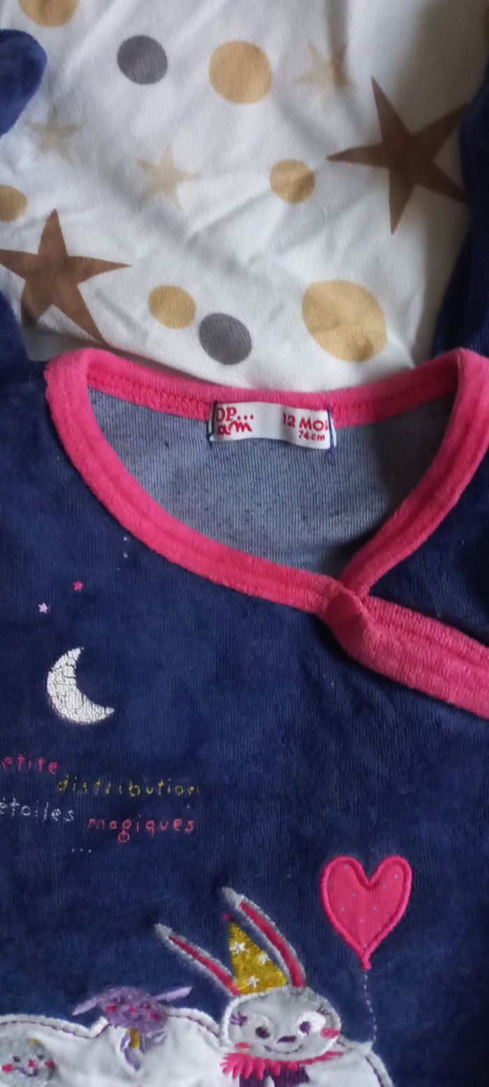 Pyjama velours 12 mois - photo numéro 2