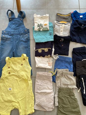 Lot vêtements été garçon 24 mois
