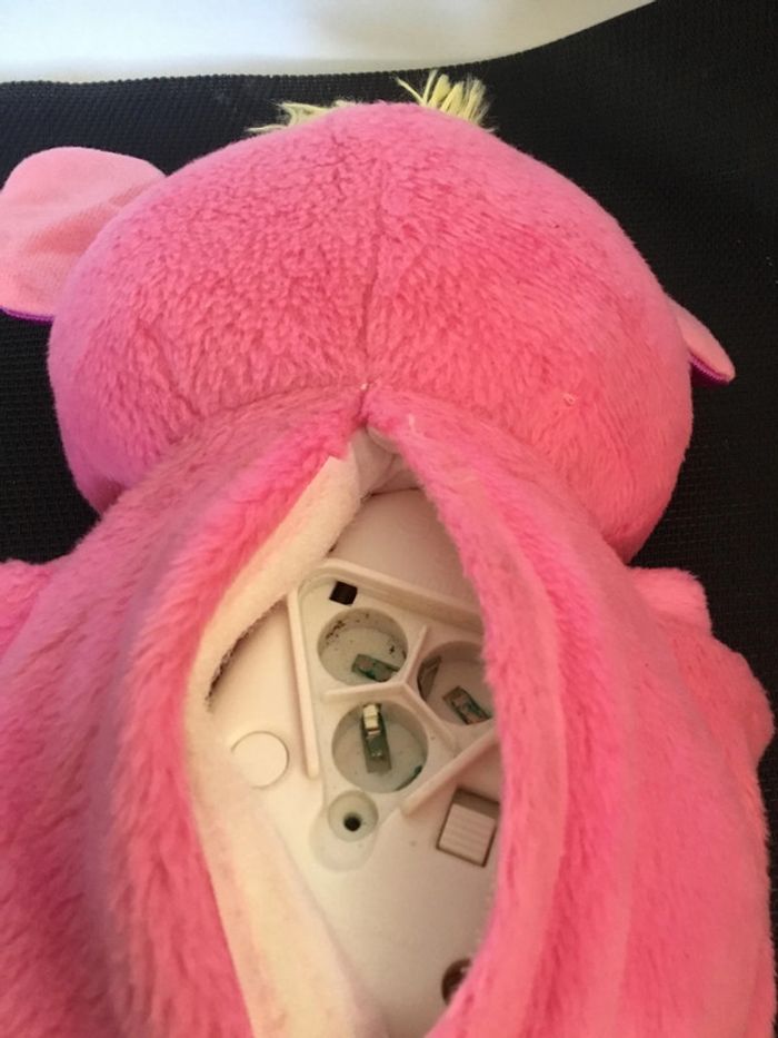 Peluche Popples rose kissy popp sonore 2007 en bon état - photo numéro 7