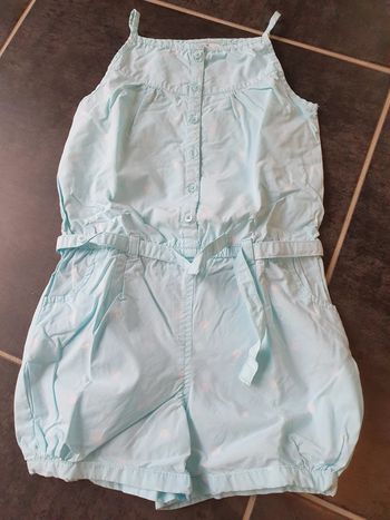 Combishort pois blancs 4 ans