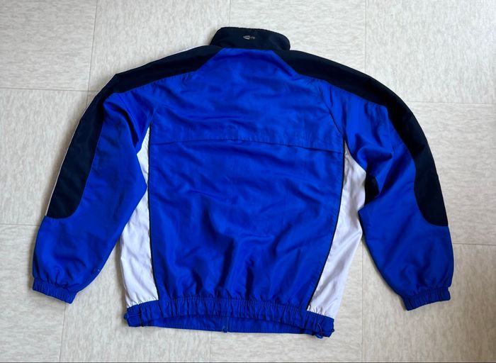 Trackjacket vintage Adidas bleue zippée logo brodé - S - photo numéro 2