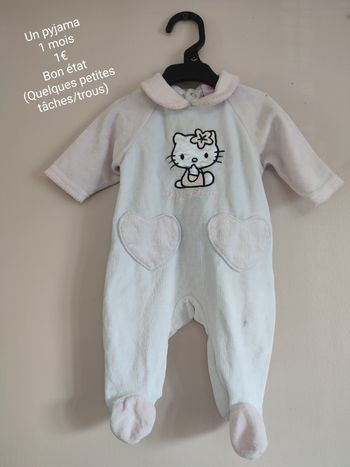 Pyjama 1 mois fille