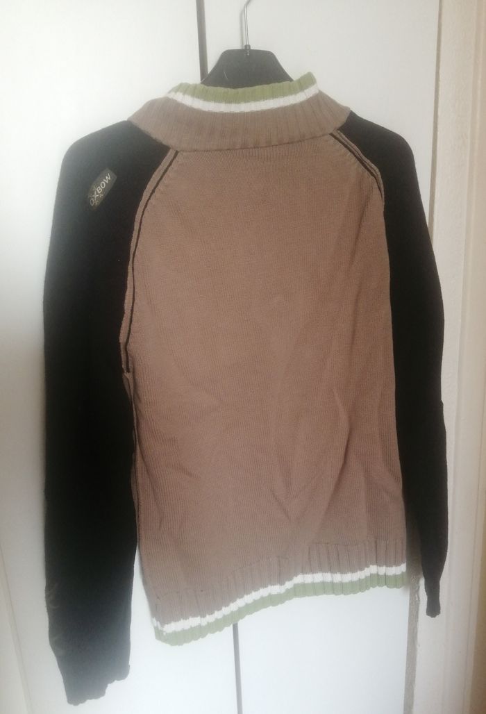🌸Gilet zippé beige et noir Taille 14 ans mixte "Oxbow" 🌸 - photo numéro 2