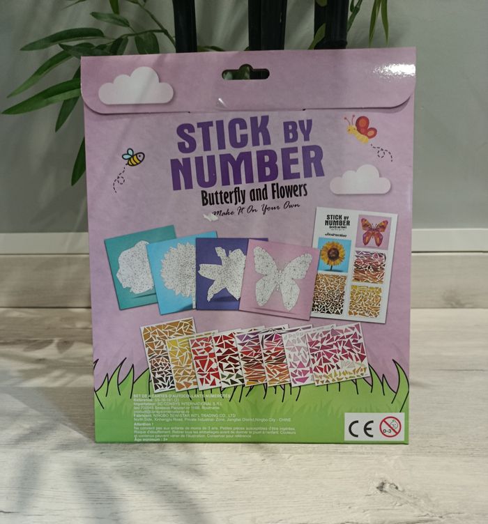 Mosaïque par numéros papillons et fleurs - photo numéro 2