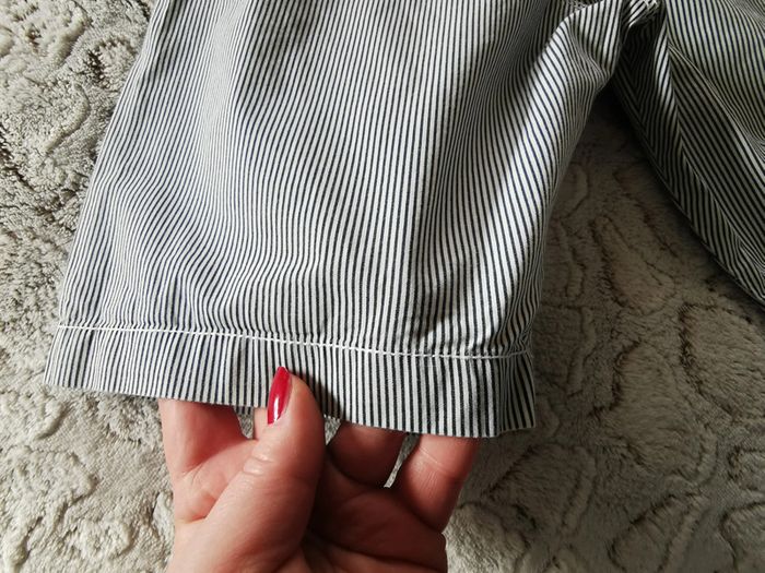 Short bermuda à rayures bleues en coton H&M 9-10 ans - photo numéro 2