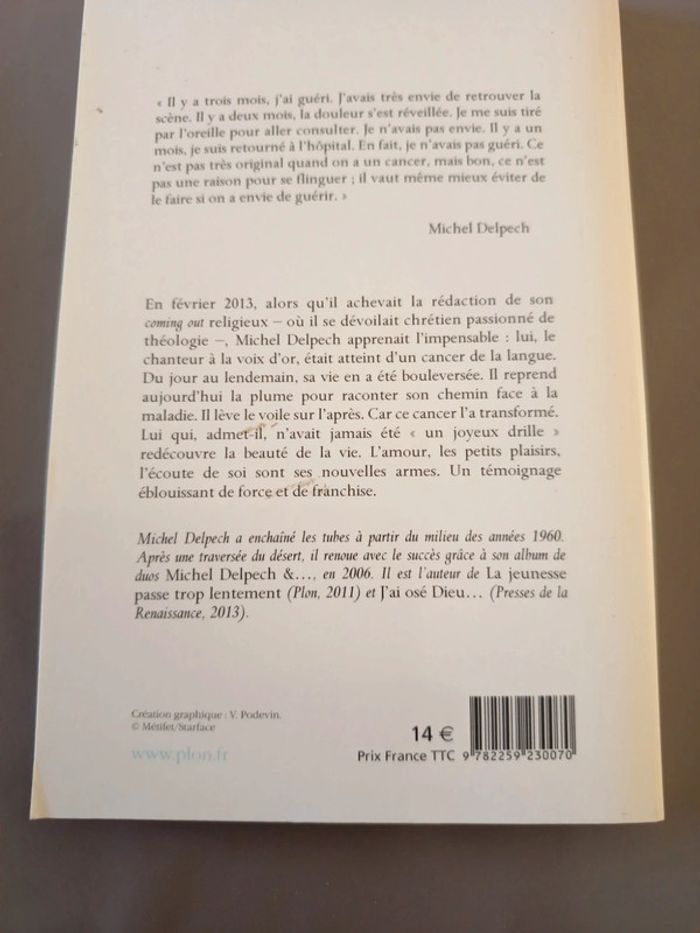 Livre Vivre Michel Delpech - photo numéro 4