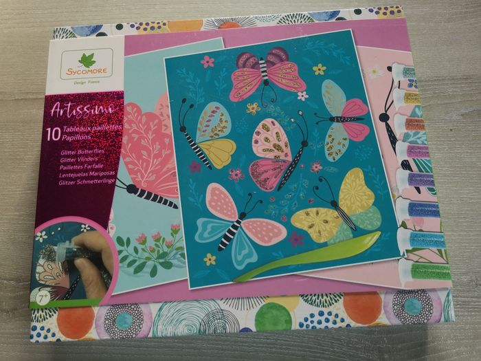 Tableaux paillettes papillon