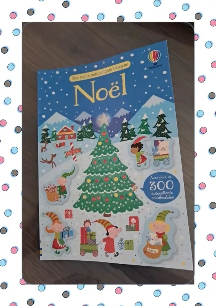 Cahier autocollant noël