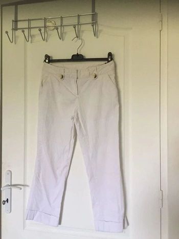 Pantalon blanc Camaieu 36-S