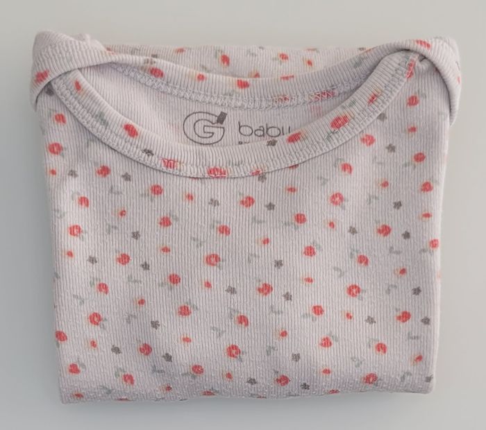 Body manches longues bébé, 12 mois, Gémo
