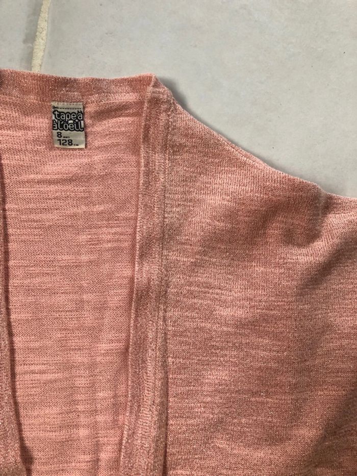 Gilet rose pailleté Tape à l’œil 8 ans - photo numéro 3