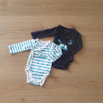 💚 Lot de 2 bodies ML 1 mois Orchestra #emyfleury_1moisgarçon