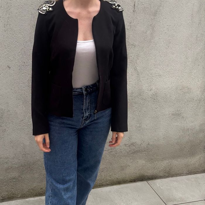 Blazer épaulettes sequins - photo numéro 3