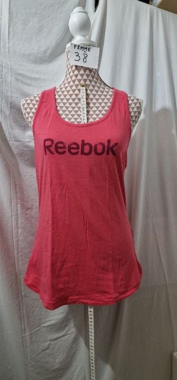 Débardeur, rose, en très très bon état, en coton, longueur 65cm, largeur d'épaule 26cm