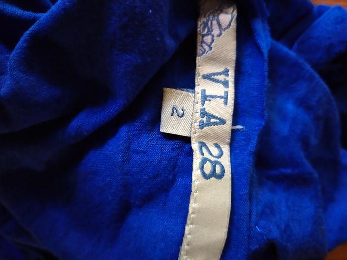 T-shirt Via 28 bleu vif TS - photo numéro 4