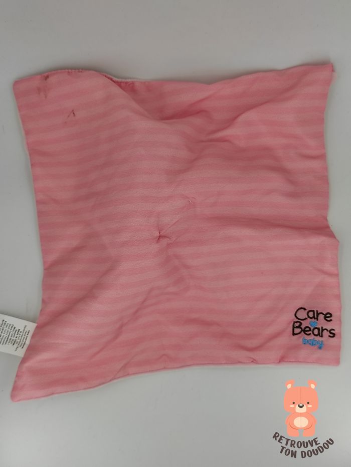 Doudou Plat Bisounours Rose Arc-en-ciel Care Bears - photo numéro 3