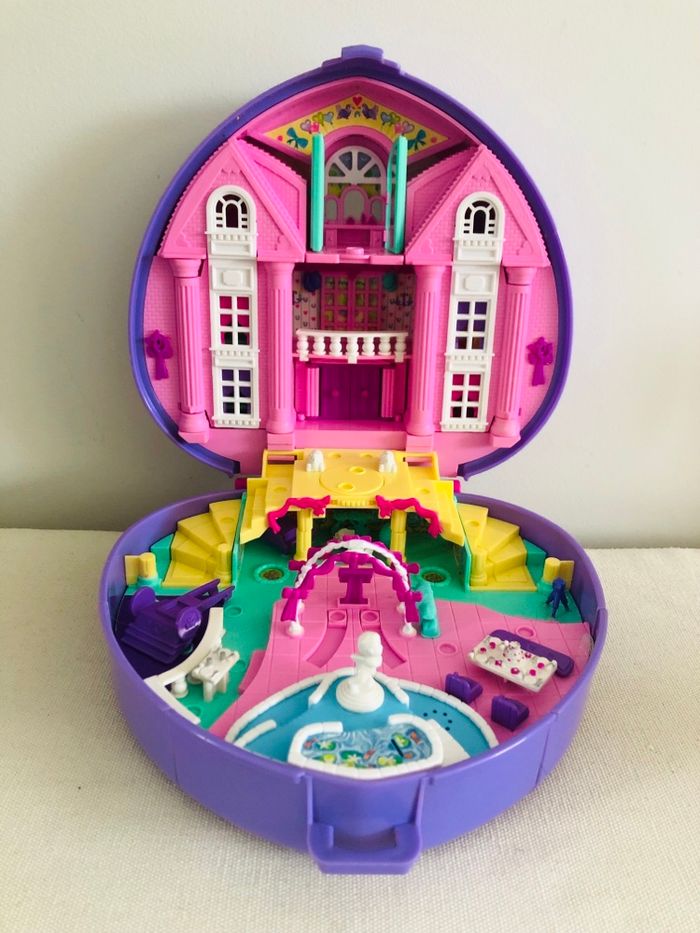 Polly pocket mariage rétro vintage boîte violet - photo numéro 3