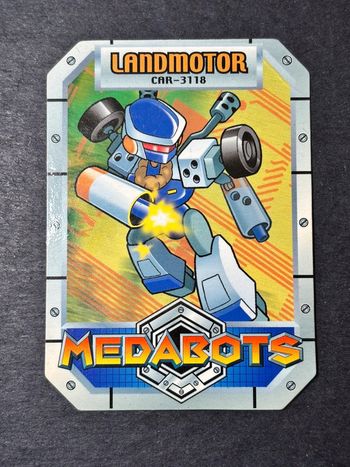Jouet figurine action figure vintage Hasbro takara medabots , carte seul , landmotor car-3118