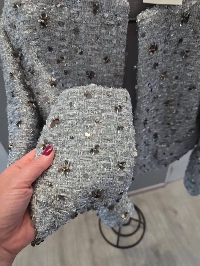 Blazer sequins zara - photo numéro 3