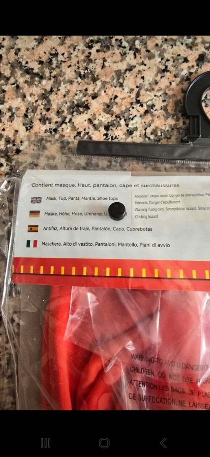 Déguisement SamSam taille 5-6ans neuf - photo numéro 4