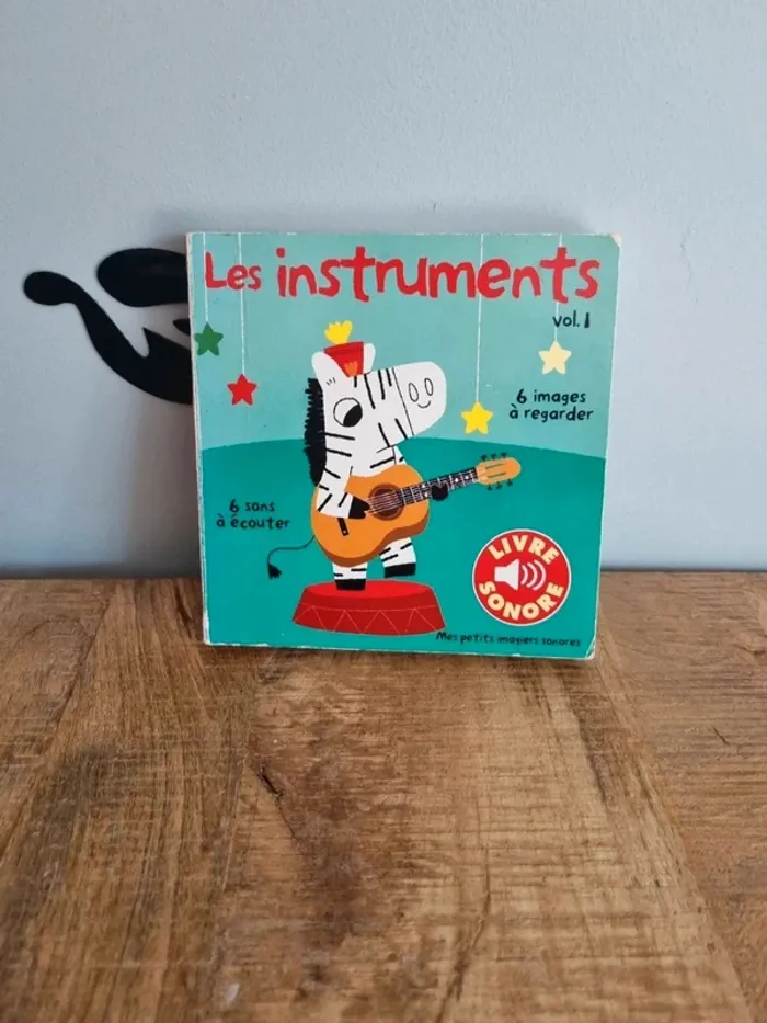 Livre enfant sonore les instruments