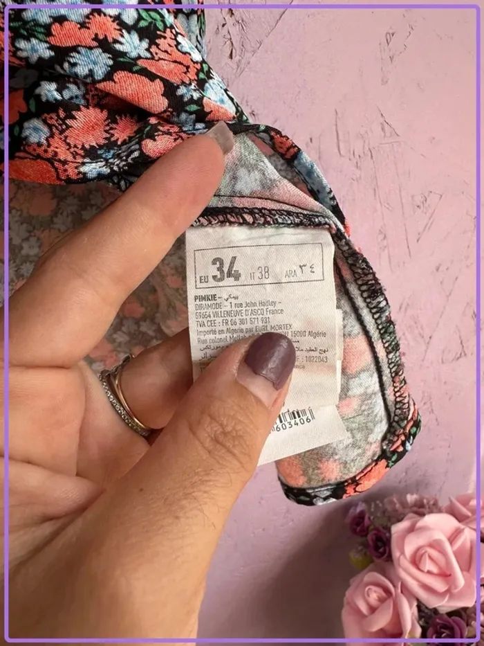 Jupe portefeuille Pimkie à fleurs - photo numéro 3