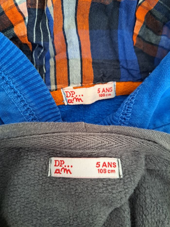 Lot de 2 sweats zippés garçon 5 ans TBE - photo numéro 10