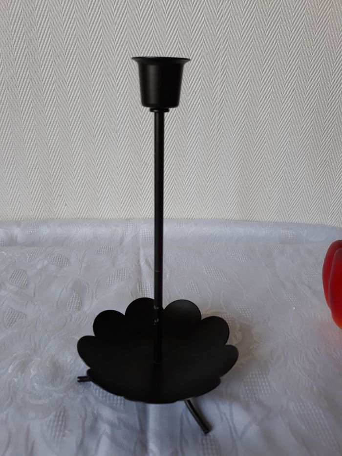 Faby27800 Porte bougie "Partylite" polyvalent en métal au fini laiton avec porte bougie à réchaud