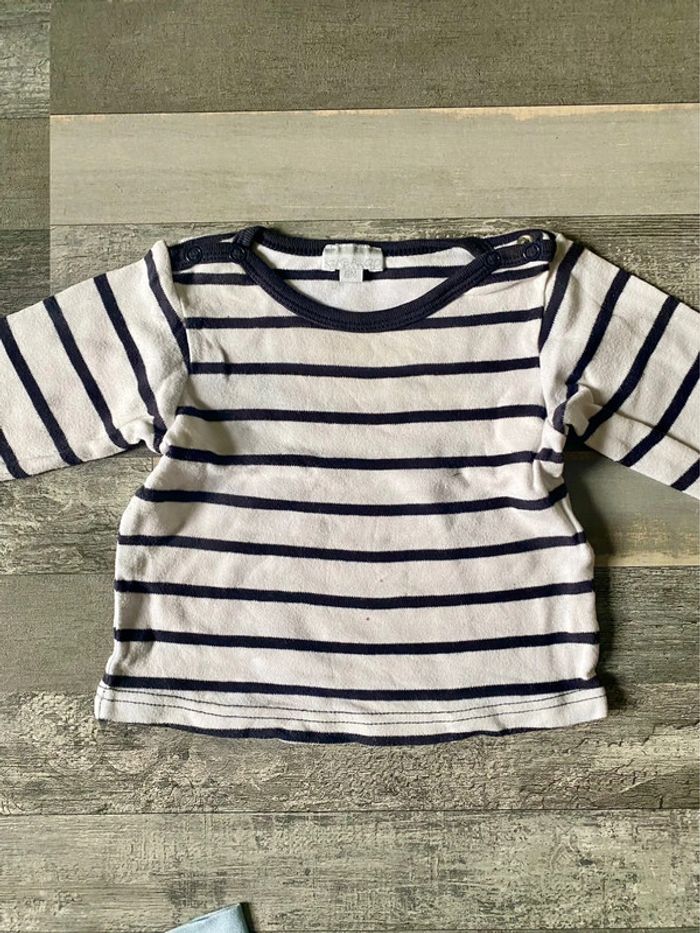 Lot de 4 tee-shirts a manches longues 6 mois - photo numéro 5