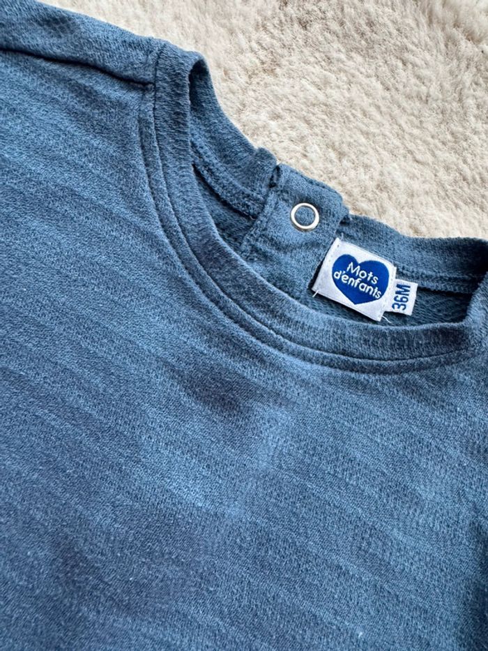 👕 pull légé - mot d’enfants - taille 36 mois - bébé garçon très bon état - photo numéro 3