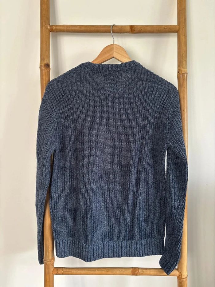 Pull bleu en maille hollister taille XS - photo numéro 7