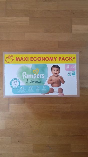 1 maxi economy pack Pampers harmonie taille 4