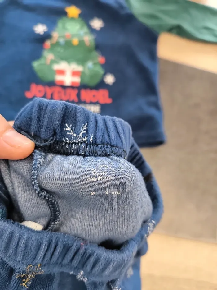 Pyjama hiver 2 pièces garçon 12 mois mots d'enfants - photo numéro 7