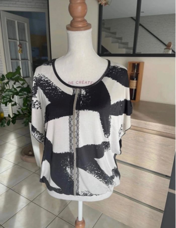 T shirt manche chauve souris - photo numéro 2