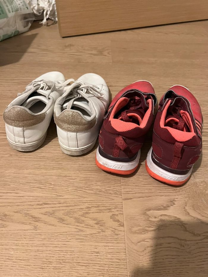 Vends lot de 2 baskets taille 38 état satisfaisant décathlon et philov - photo numéro 6