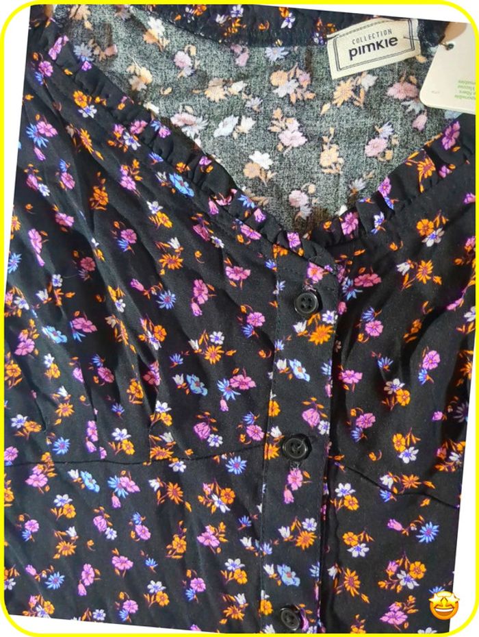 Petit robe fleurie neuve femme - photo numéro 3