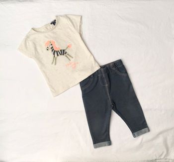 Ensemble Kiabi 9 mois : t-shirt + pantalon